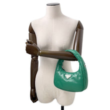 将图像加载到图库查看器中，PRADA Hobo 2WAYBag Green1BA384 Leather
