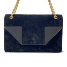 将图像加载到图库查看器中，SAINT LAURENT PARIS Betty ChainShoulder Black Suede leather
