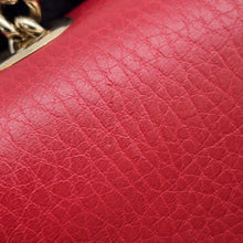 将图像加载到图库查看器中，GUCCI Interlocking G ChainShoulder Bag Red510304 Leather
