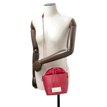 Load image into Gallery viewer, Maison Margiela 5AC bucket bag Red Leather Size Mini
