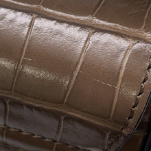 将图像加载到图库查看器中，Chloe Chloe C Shoulder Bag Khaki Embossed Leather

