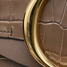 将图像加载到图库查看器中，Chloe Chloe C Shoulder Bag Khaki Embossed Leather
