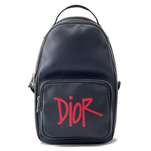 将图像加载到图库查看器中，Dior Shawn Stüssy Collaboration 2020 Cross Body Bag Navy/Black/Red1ESBO013GDS Leather
