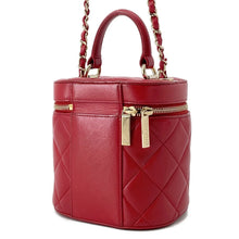 将图像加载到图库查看器中，CHANEL ChainShoulder Vanity Bag RedAS1626 Lambskin
