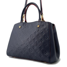 将图像加载到图库查看器中，LOUIS VUITTON Montaigne Marine RougeM42746 Monogram Empreinte Leather Size MM

