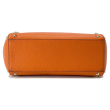 Load image into Gallery viewer, JIMMY CHOO Pegasi 2WAY Bag Orange Leather Size S
