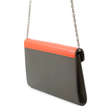 Load image into Gallery viewer, CELINE Pocket Large Flap Chain Wallet Gray/Orange/Pink105213 Leather

