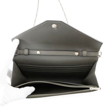 Load image into Gallery viewer, CELINE Pocket Large Flap Chain Wallet Gray/Orange/Pink105213 Leather
