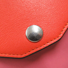 Load image into Gallery viewer, CELINE Pocket Large Flap Chain Wallet Gray/Orange/Pink105213 Leather
