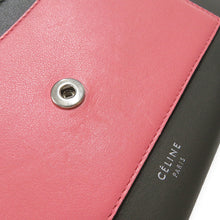 Load image into Gallery viewer, CELINE Pocket Large Flap Chain Wallet Gray/Orange/Pink105213 Leather
