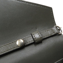 Load image into Gallery viewer, CELINE Pocket Large Flap Chain Wallet Gray/Orange/Pink105213 Leather
