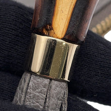 将图像加载到图库查看器中，GUCCI Bamboo Tassel Clutch Bag Gray449653 Leather
