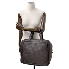 Load image into Gallery viewer, Bottega Veneta Travel Bag Dark Brown211440 INTRECCIATOLeather
