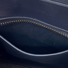 Load image into Gallery viewer, CELINE Luggage shopper Navy/Cream/Light Blue Leather Size micro
