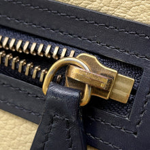 Load image into Gallery viewer, CELINE Luggage shopper Navy/Cream/Light Blue Leather Size micro
