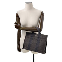 Load image into Gallery viewer, HERMES Her Line Tote Gray Nylon Canvas Size PM
