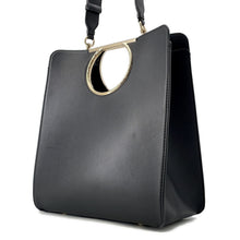 将图像加载到图库查看器中，Ferragamo 2WAYBag BlackFZ-21 Leather
