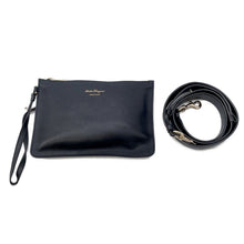将图像加载到图库查看器中，Ferragamo ★2WAYBag BlackFZ-21 Leather
