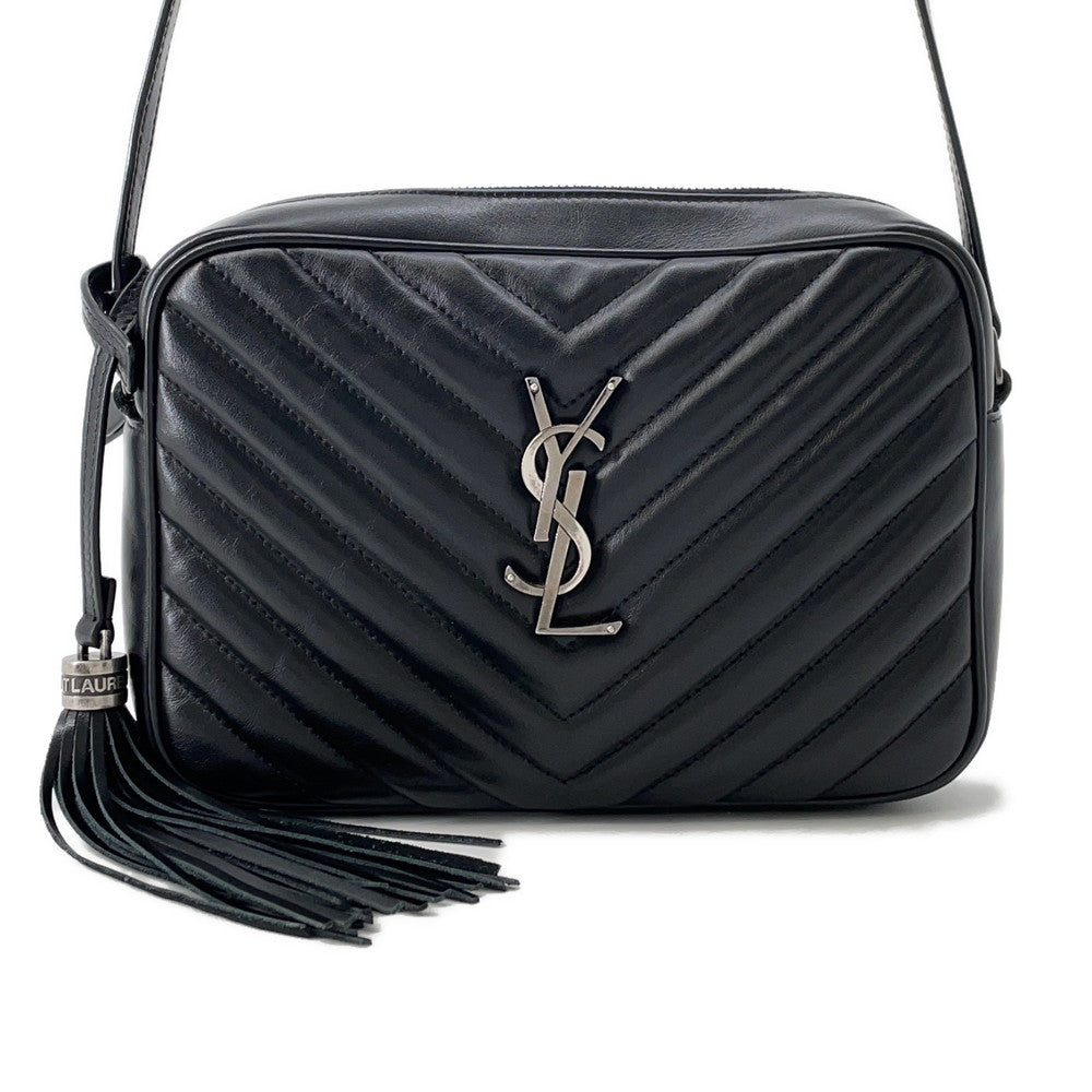 SAINT LAURENT PARIS Roux camera bag Black612544 Leather