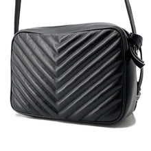Load image into Gallery viewer, SAINT LAURENT PARIS Roux camera bag Black612544 Leather

