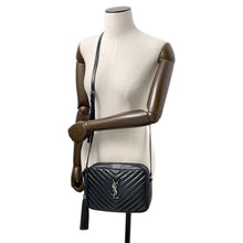 Load image into Gallery viewer, SAINT LAURENT PARIS Roux camera bag Black612544 Leather
