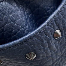 Load image into Gallery viewer, MCM Studded Backpack Navy Leather
