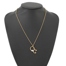将图像加载到图库查看器中，FENDI Necklace Gold8AK137 Gold Plated Rhinestone
