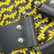 Load image into Gallery viewer, LOUIS VUITTON Rhapsody Line EncreBoots Black/Yellow Leather Size 36
