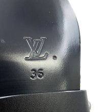 将图像加载到图库查看器中，LOUIS VUITTON Rhapsody Line EncreBoots Black/Yellow Leather Size 36

