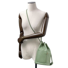 Load image into Gallery viewer, LOEWE Sailor Shoulder Bag GreenA734Z18X11 Leather Size Small
