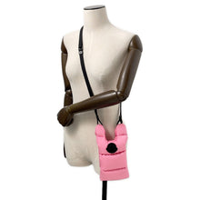 将图像加载到图库查看器中，MONCLER Legere Tote Pink/Black5L00003M2170 Nylon Size Small
