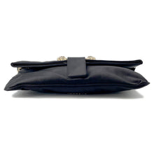 将图像加载到图库查看器中，BVLGARI Leoni 2WAYBag Black Satin

