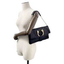 Load image into Gallery viewer, BVLGARI Leoni 2WAYBag Black Satin
