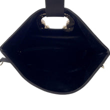 将图像加载到图库查看器中，BVLGARI ★Leoni 2WAYBag Black Satin
