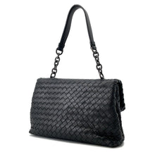 Load image into Gallery viewer, Bottega Veneta ChainShoulder Bag Black INTRECCIATOLeather

