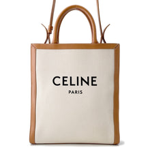 将图像加载到图库查看器中，CELINE Vertical hippopotamus Natural/Tan192082 Canvas Leather Size Small
