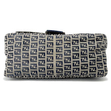 Load image into Gallery viewer, FENDI ZucchinoPattern Mamma bucket Gray/Navy26325 Canvas Leather
