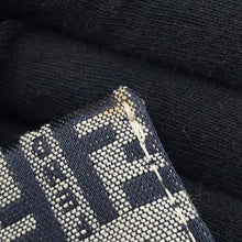 Load image into Gallery viewer, FENDI ZucchinoPattern Mamma bucket Gray/Navy26325 Canvas Leather
