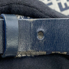 Load image into Gallery viewer, FENDI ZucchinoPattern Mamma bucket Gray/Navy26325 Canvas Leather
