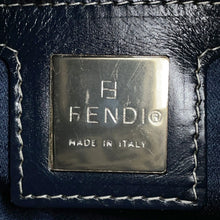 Load image into Gallery viewer, FENDI ZucchinoPattern Mamma bucket Gray/Navy26325 Canvas Leather
