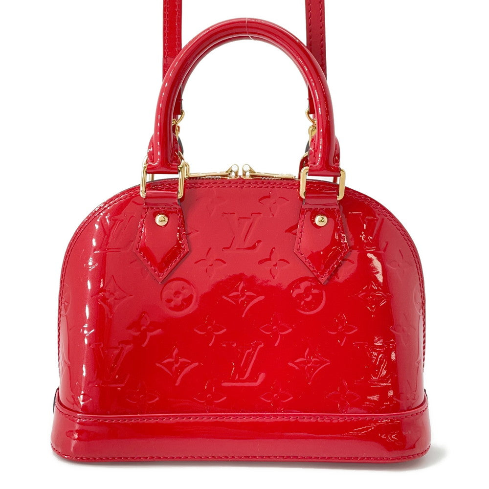 LOUIS VUITTON Alma CeriseM90174 Monogram Vernis Leather Size BB