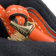 Load image into Gallery viewer, LOEWE Gate Shoulder Beige/Orange329.13.U62 Raffia Leather Size Mini
