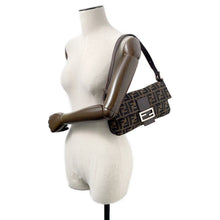 Load image into Gallery viewer, FENDI Zucca Pattern Mamma Bucket Brown33492 Canvas Leather
