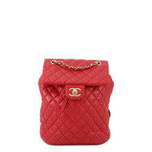 Load image into Gallery viewer, CHANEL Matelasse Backpack RedA91121 Lambskin

