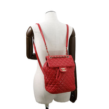Load image into Gallery viewer, CHANEL Matelasse Backpack RedA91121 Lambskin
