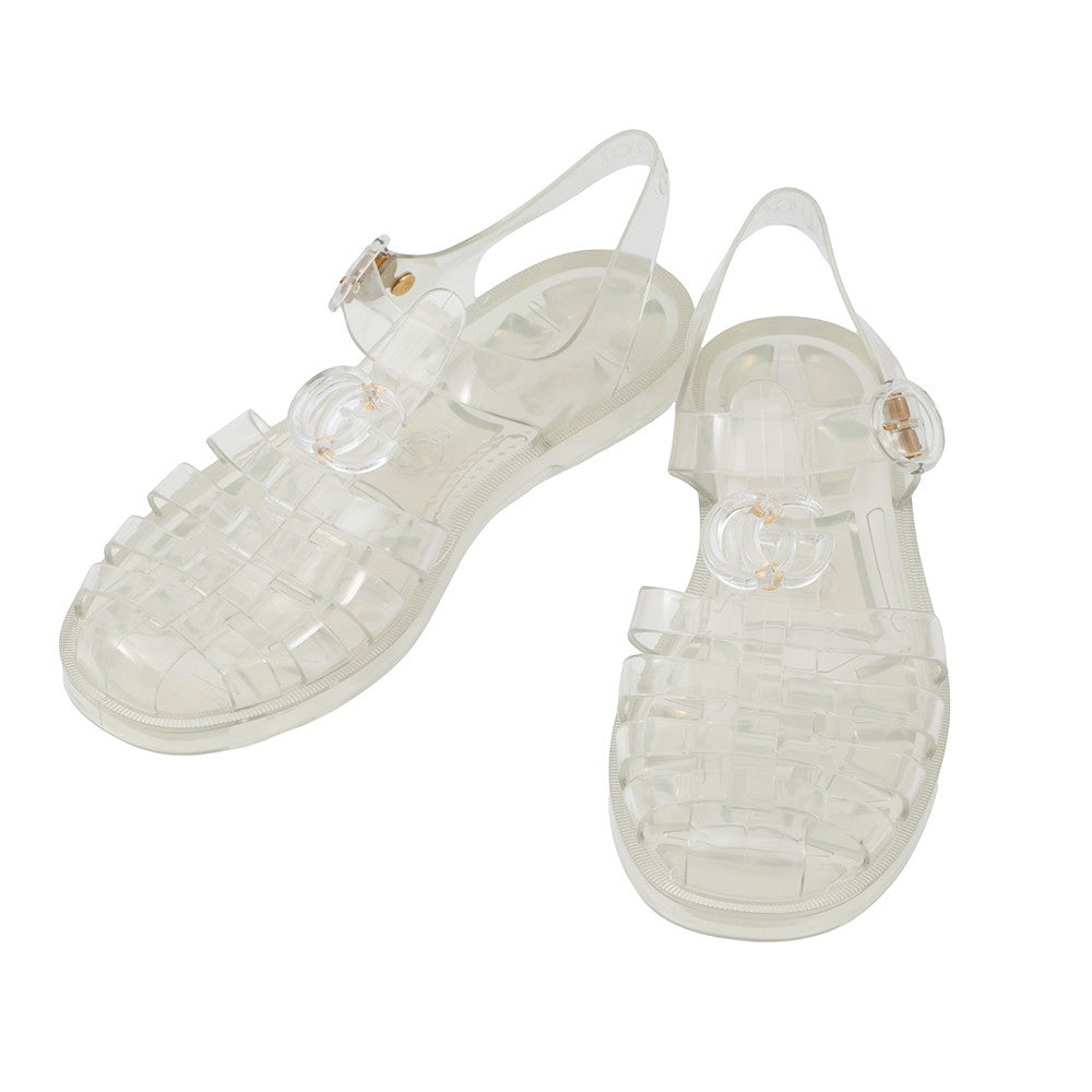 GUCCI Sandals Transparent676970 Rubber Size 40