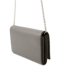 将图像加载到图库查看器中，FENDI Bugs Eye Robot Chain Wallet Gray8M0365 Leather
