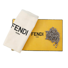 将图像加载到图库查看器中，FENDI Bugs Eye Robot Chain Wallet Gray8M0365 Leather
