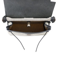 将图像加载到图库查看器中，HERMES Herbag zip Ardoise/Ecru Toile H Vache Hunter Leather Size Mini
