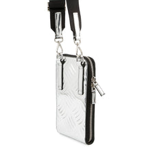 将图像加载到图库查看器中，PRADA Smartphone case Silver2ZT058 BrushedLeather
